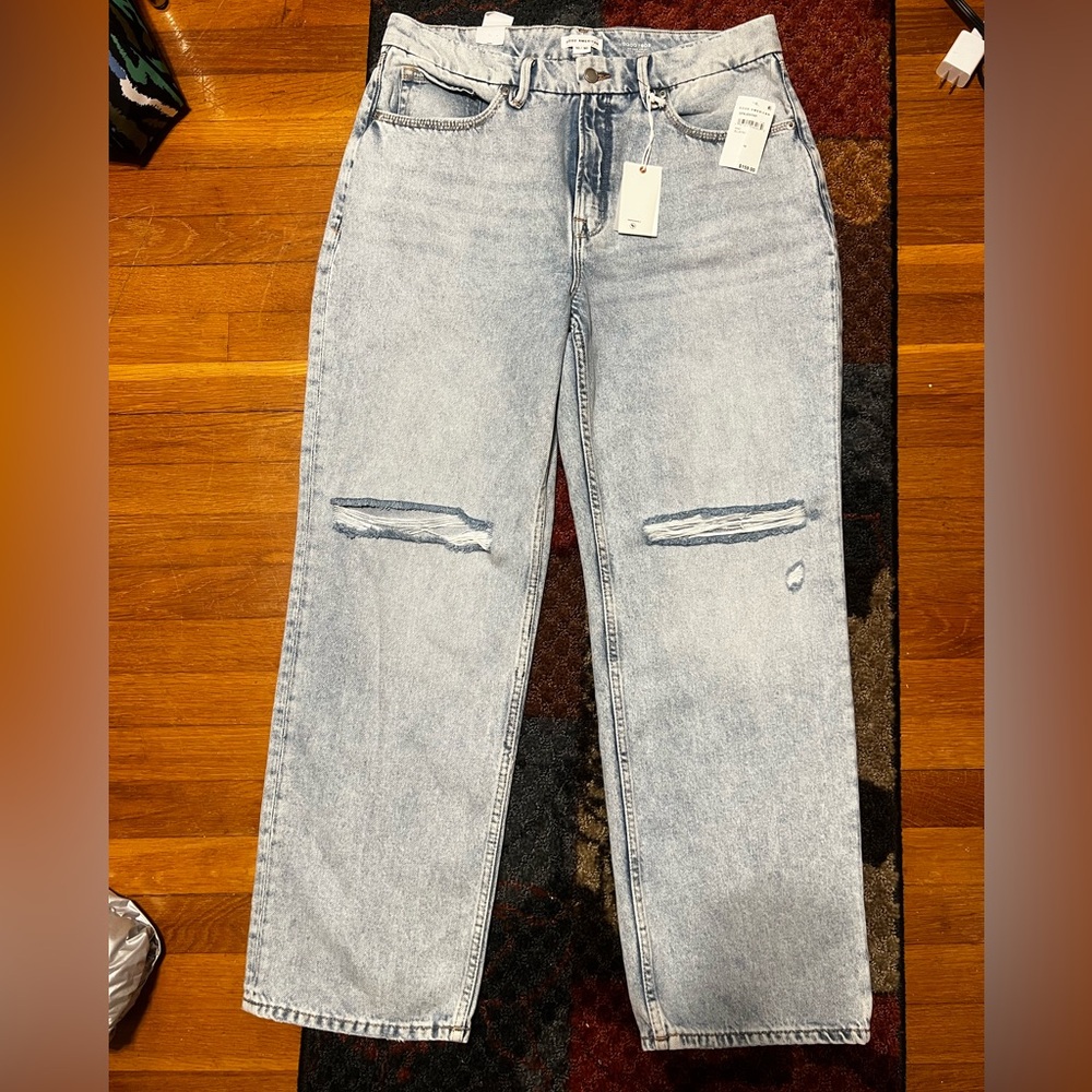 NWT Good American Good 90’s Relaxed Jeans size 10